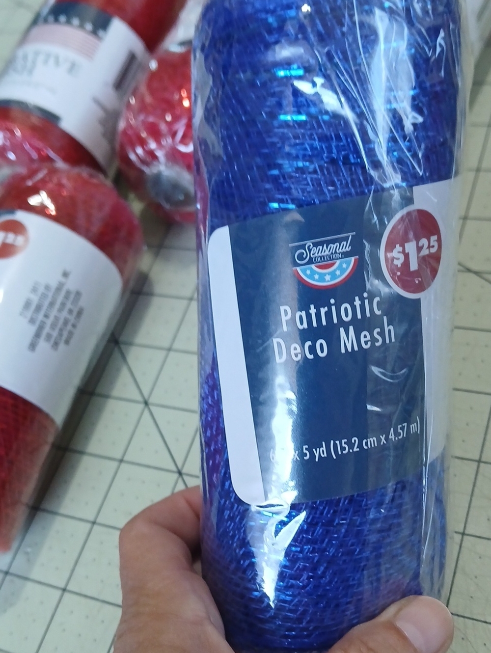 Deco Mesh Bundle - Red & Blue - Picture 3 of 8